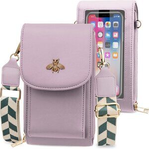 CrossBody Bags with Touchscreen Cell Phone Purse Window Zipper Pocket,RFID Block